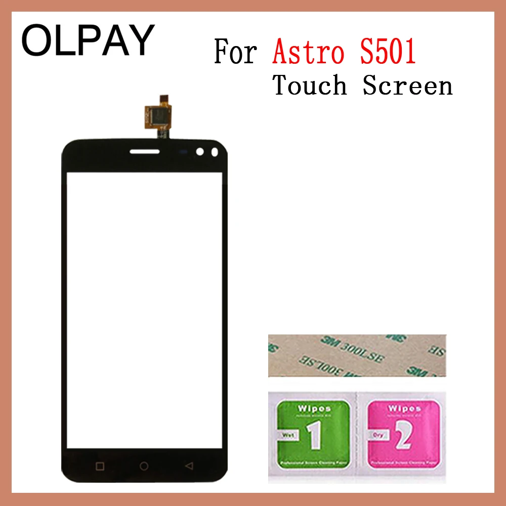 OLPAY 5,0 ''мобильный телефон сенсорный экран дигитайзер для Astro S501 сенсорный стеклянный датчик инструменты Бесплатный клей и салфетки