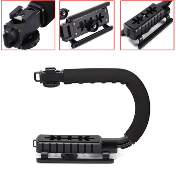 

Video Camera Stabilizer C-Shape Video Handle Stabilizers Grip Camera Fixed Bracket Holder For SLR DV Cameras Free Shipping