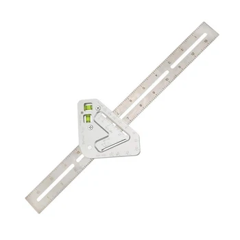 

Multifunctional Triangular Ruler Woodworking Combination Square Angle Ruler Marking Tools TD326