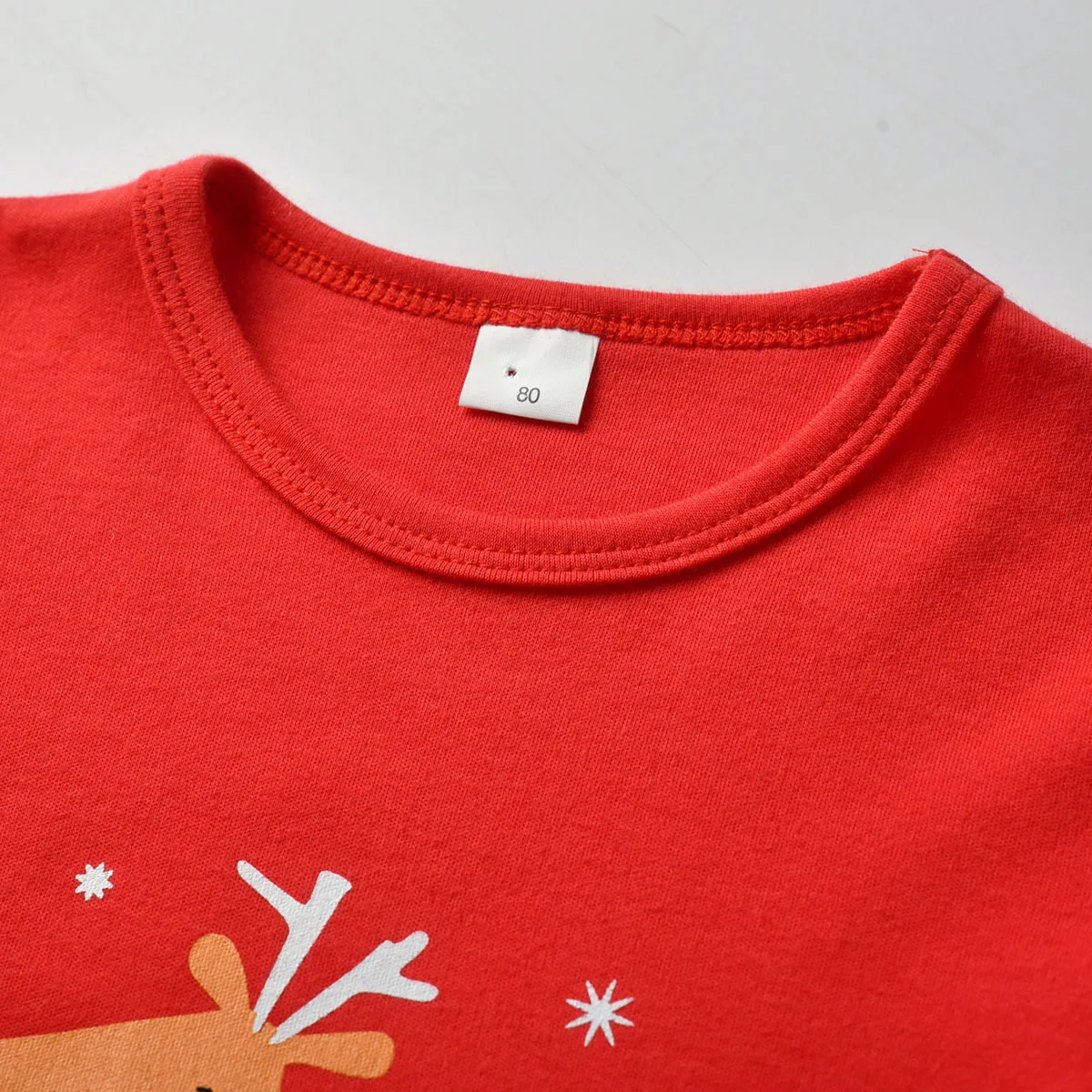 Funny Baby Home Wear Suit Boy Girls Christmas Pajamas Home Set Kids Cartoon Letter Sweaters Red Striped Pants 2Pcs Christmas Set