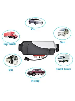 

Parking Fuel Heater 12AV/24V 2KW LCD Switch Compact RC Heating Car Air Heater Universal For Car Bus RV Truck Engineering Vehicle