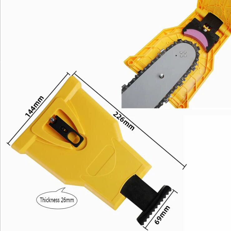 

Chainsaw Teeth Sharpener chainsaw Portable Durable Easy Power Sharp Bar-Mount Fast Grinding Chainsaw Chain Sharpener Tool