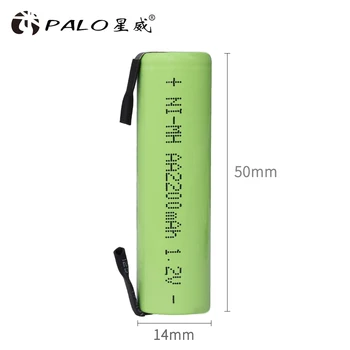 

1~4Pcs Battery AA 2200mAh 1.2 V NiMH Rechargeable Batteries For Electronic Cigarette Battery Cordless Telephone Razor Toothbrus