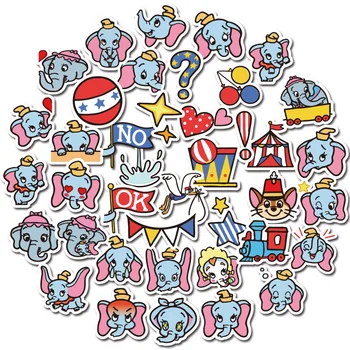 

40PCS Dumbo elephants cartoon vintage decal scrapbooking Kids for DIY phone Laptop Motorcycle Waterproof Stickers