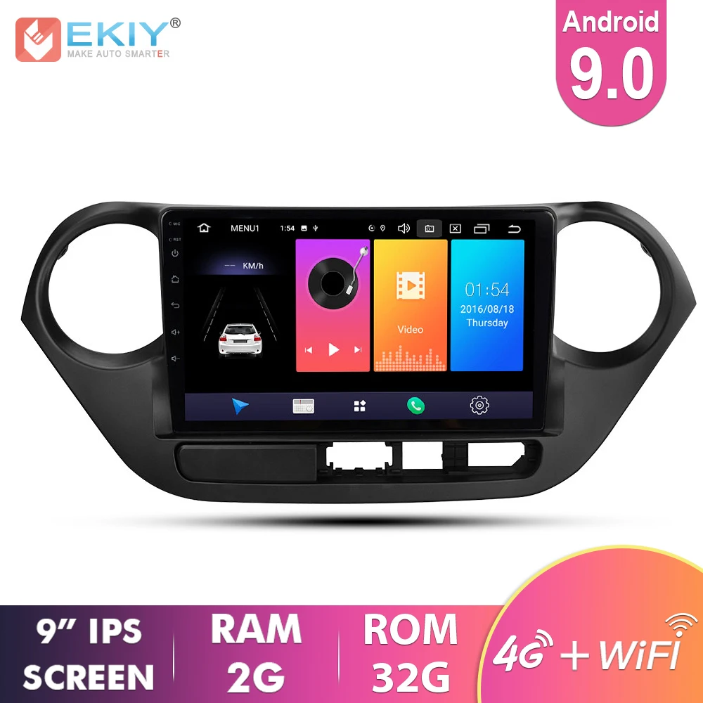 EKIY 9 ''IPS Android 9,0 автомобильный Радио мультимедийный плеер для Hyundai Grand I10 2013 2014 2015 2016 аудио авто видео GPS навигация EKIY 9 ''IPS Android 9,0 автомобильный Радио мультимедийный плеер для Hyundai Grand I10 2013 2014 2015 2016 аудио авто видео GPS навигация