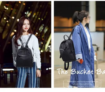

2019 new ladies backpack Oxford cloth Korean casual backpack women's