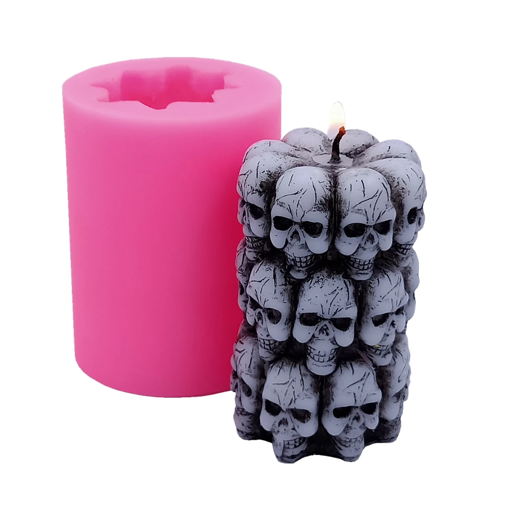 Candles Silicone Mold 3d Skull Halloween 3d Skull Shape Mould