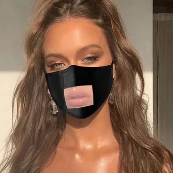 

5PC Face Mask With Clear Visible Expression face fashion mask For Deaf Mute face mask pm2.5 Breathable Mouth Cover Mascarilla