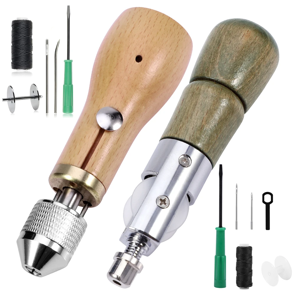 

Leather Sewing Awl Thread Kit DIY Craft Sewing Tools Speedy Stitcher Leather Craft Stitching Canvas Shoemaker Repair Tools D30