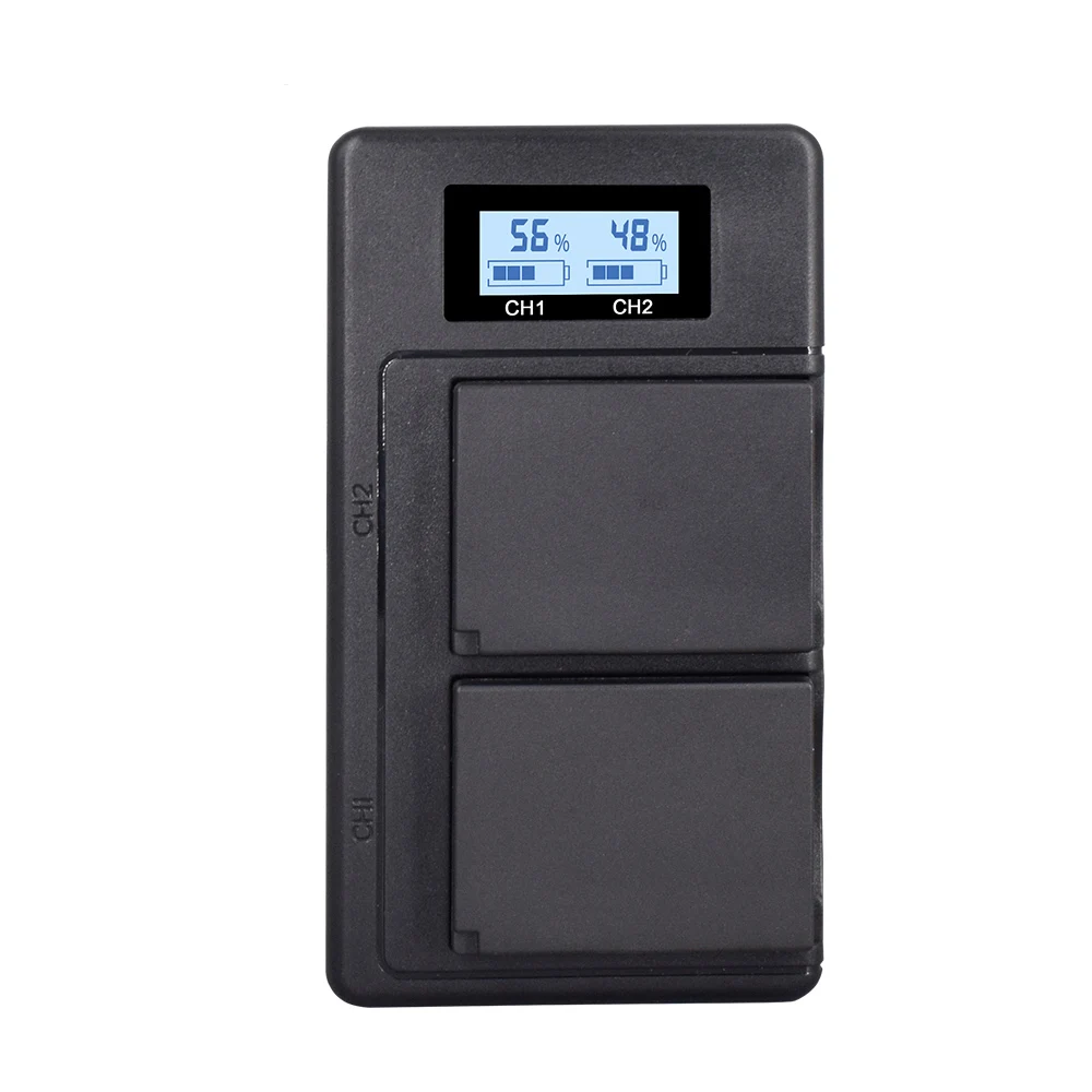 Znter Np-W126 Battery Charger Digital Lcd A Doppia Carica Per Fuijofilm Hs30Exr X100F X-Pro2 X-A1 X-A10 X-E1 X-E2S X-M1 X-T2 X-T10