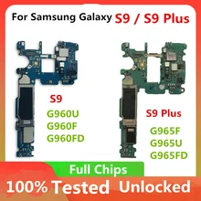 Original Motherboard Für Samsung Galaxy S9 / S9 Plus G965F G960F G965U G960U G965FD G960FD Entsperren Logic Board Sauber IMEI 64/128