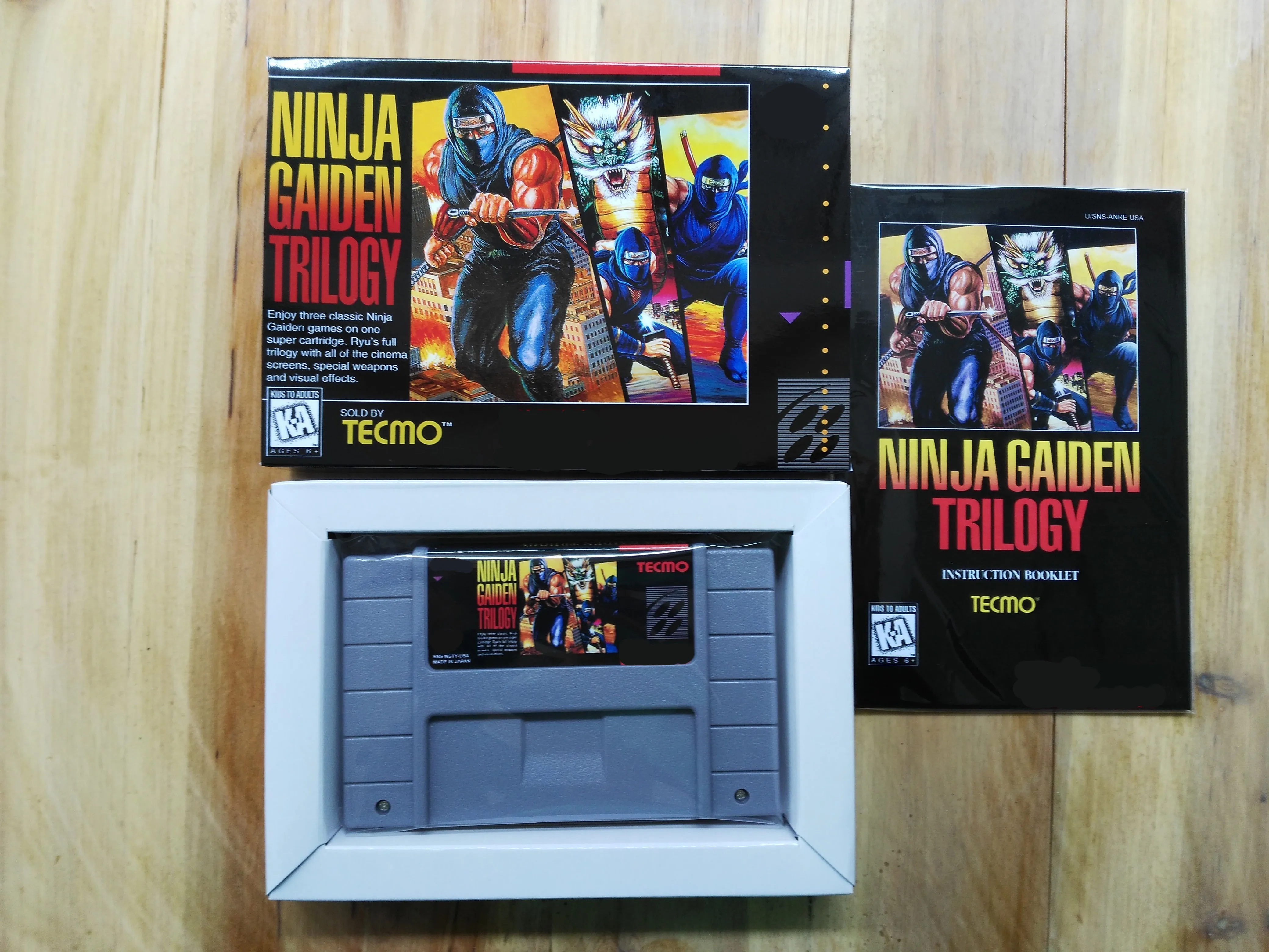 16Bit Games ** Ninja Gaiden Trilogy ( USA Version!! Box+Manual+Cartridge!!  )|trilogy| - AliExpress