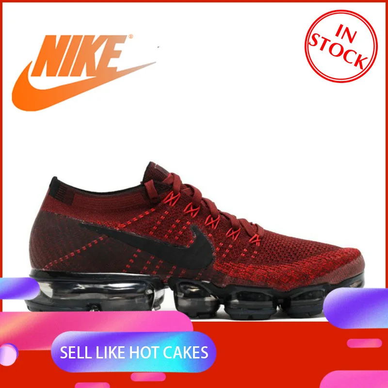 Скидка Официальный оригинальный Nike Air VaporMax Be True Flyknit Мужские дышащие кроссовки для спорта на открытом воздухе низкие, чтобы помочь комфорту 883275