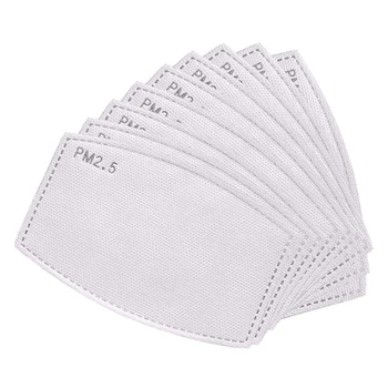 

10/20/50Pcs/Lot PM2.5 Filter paper Anti Haze mouth Mask anti dust mask Filter paper 6 Layers Mask Activated Carbon Filter Paper