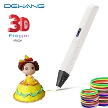 DEWANG 3D Printing Pen with OLED Display 1.75mm ABS PLA Compatible Filament Refill 3D Pen for Kids Arts Crafts Drawing DIY Gift 3d pen 3 d printing drawing pens with lcd screen for doodle model making arts and crafts with 100 meter 1 75mm pla filament