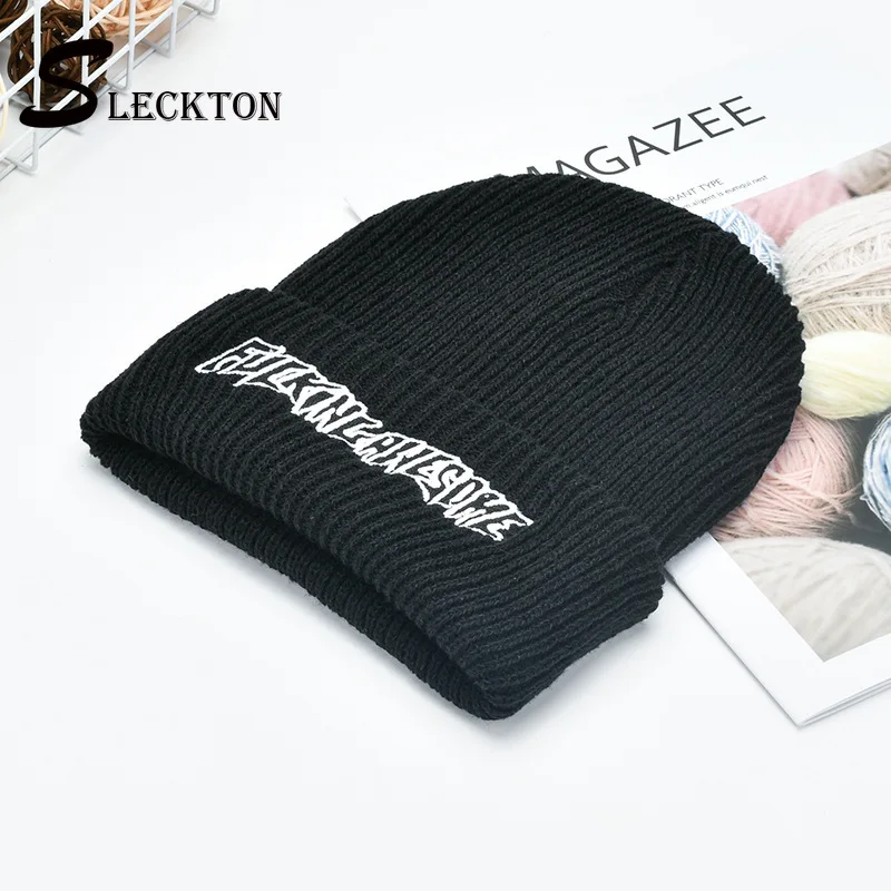 

SLECKTON Fashion Beanies Hat for Men and Women Winter Hats Warm Knitted Skullcap Warm Sport Hats Boys Ski Caps Bonnet Unisex