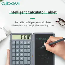 Aibevi 6.5 polegada criativo lcd escrita tablet com calculadora digital de desenho eletrônico placa gráfica da mensagem da almofada escrita