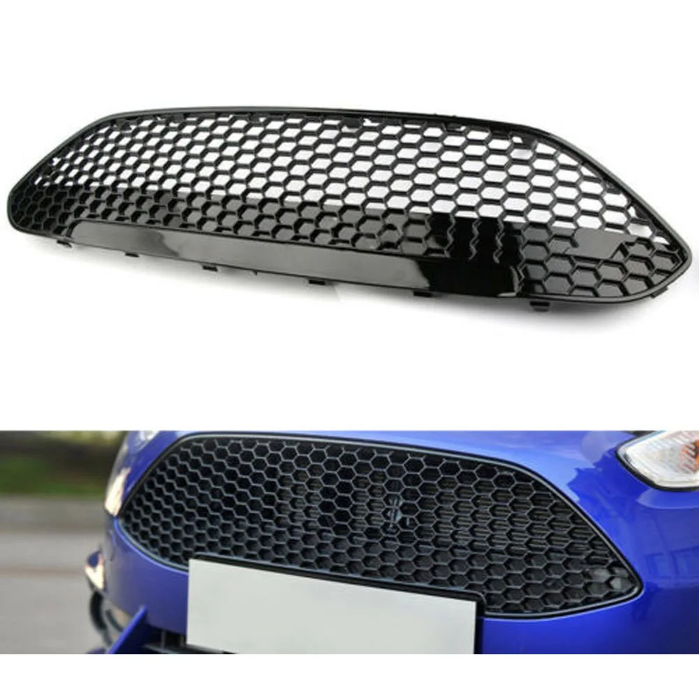 Сотовая передняя решетка верхняя решетка ST стиль для Ford Fiesta 2013