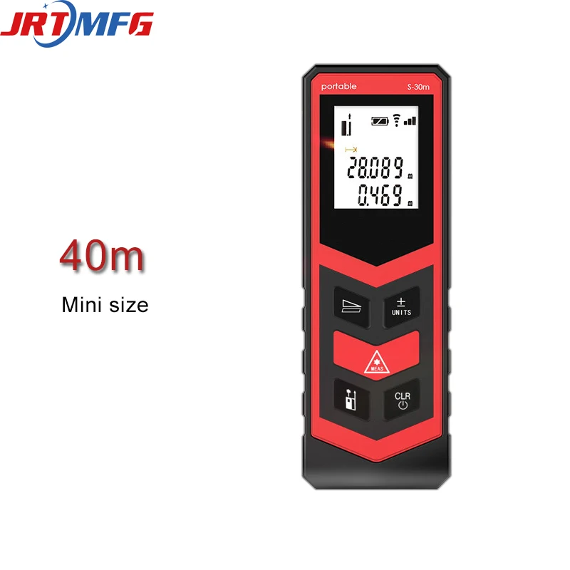 JRTMFG 30m Optical Rangefinder Digital Small Size Range Finder Tape Distance Measurer Laser Distance Meter S1P