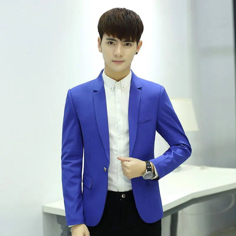 

Spring MEN'S Casual Suit Korean-style Slim Fit Solid Color Men Small Suit Youth MEN'S Coat Suit Men's