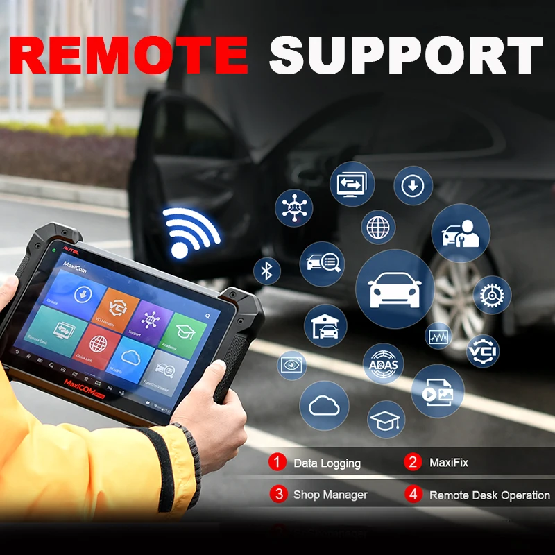Сканер Autel MaxiCom MK908P OBD2 программирующий инструмент для кодирования ECU PK Maxisys Elite IM608