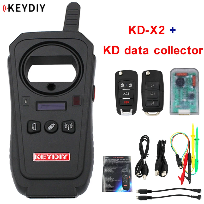 KEYDIY KD X2 Remote Maker Unlocker and Generator Transponder Clone with 96bit 48 Transponder Copy No Token + KD Data Collector|Auto Key Programmers| - AliExpress