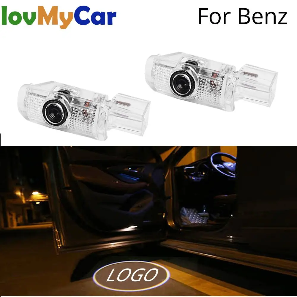 

2pcs Welcome Logo Light Door Warning Lamp Projector For Mercedes Benz R W215 ML W164 GL X164 R300 R350 ML300 ML350 ML63