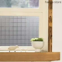 Новое оформление окон и дверей, непрозрачные оконные наклейки 75*200 см, Электростатическая плитка, мозаика, квадратная витражная пленка