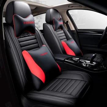 

Full Coverage Eco-leather auto seats covers PU Leather Car Seat Covers for ssangyong actyon korando kyron rexton