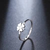 DOTIFI anillo de diseño de trébol para mujer nuevo 316L Acero inoxidable chicas fiesta de lujo/Joyería de boda R315 ► Foto 2/6