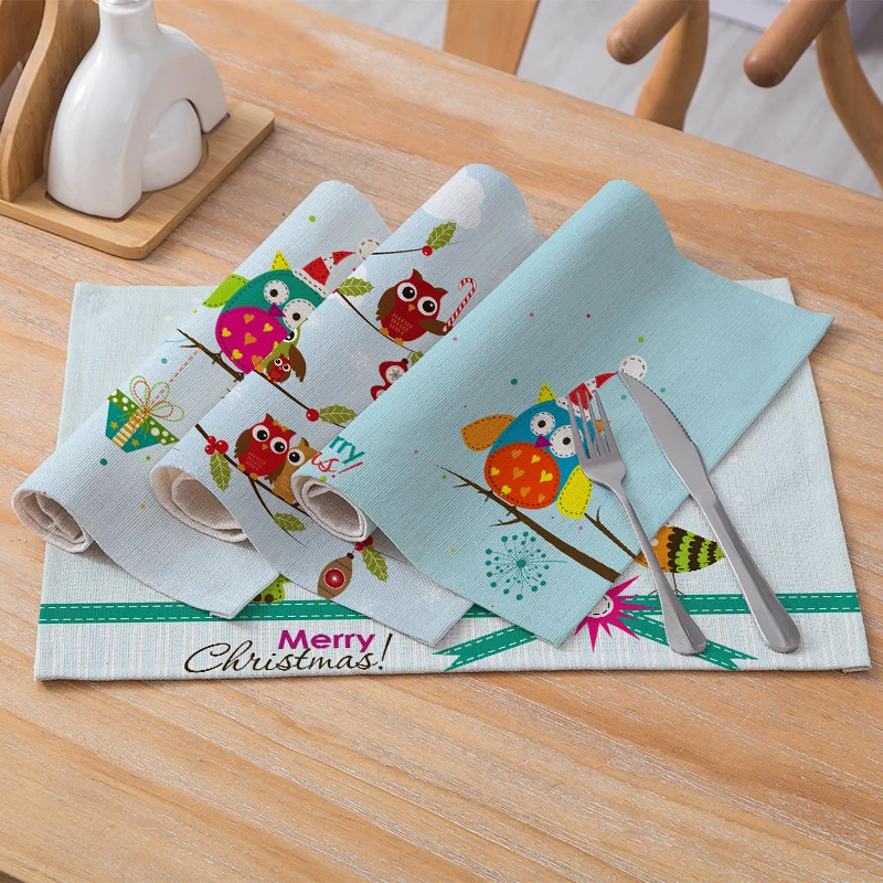 4/6/8/10 шт. рисунком попугая; Кухня обеденный стол коврик Coaster хлопок бельевые прокладки подставки для чашек 42x32 см домашний декор