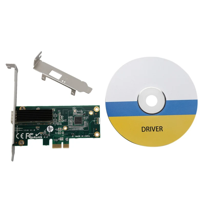 Сетевая карта для Intel I210 Chip 1G Gigabit Ethernet/Сетевая карта(NIC), один порт RJ45, PCI Express 2,1X1
