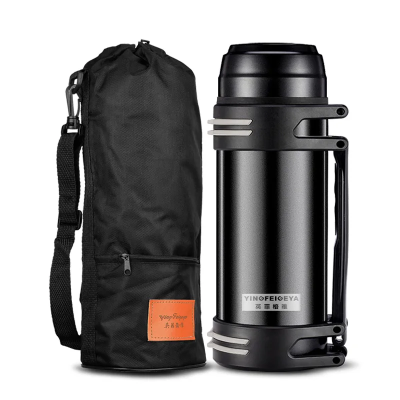 

Outdoor High Capacity Stainless Steel Thermos Bottle Cup Insulated Vacuum Flasks Thermoses Travel Thermal Vacuum Pot 1.5L/2L/3L