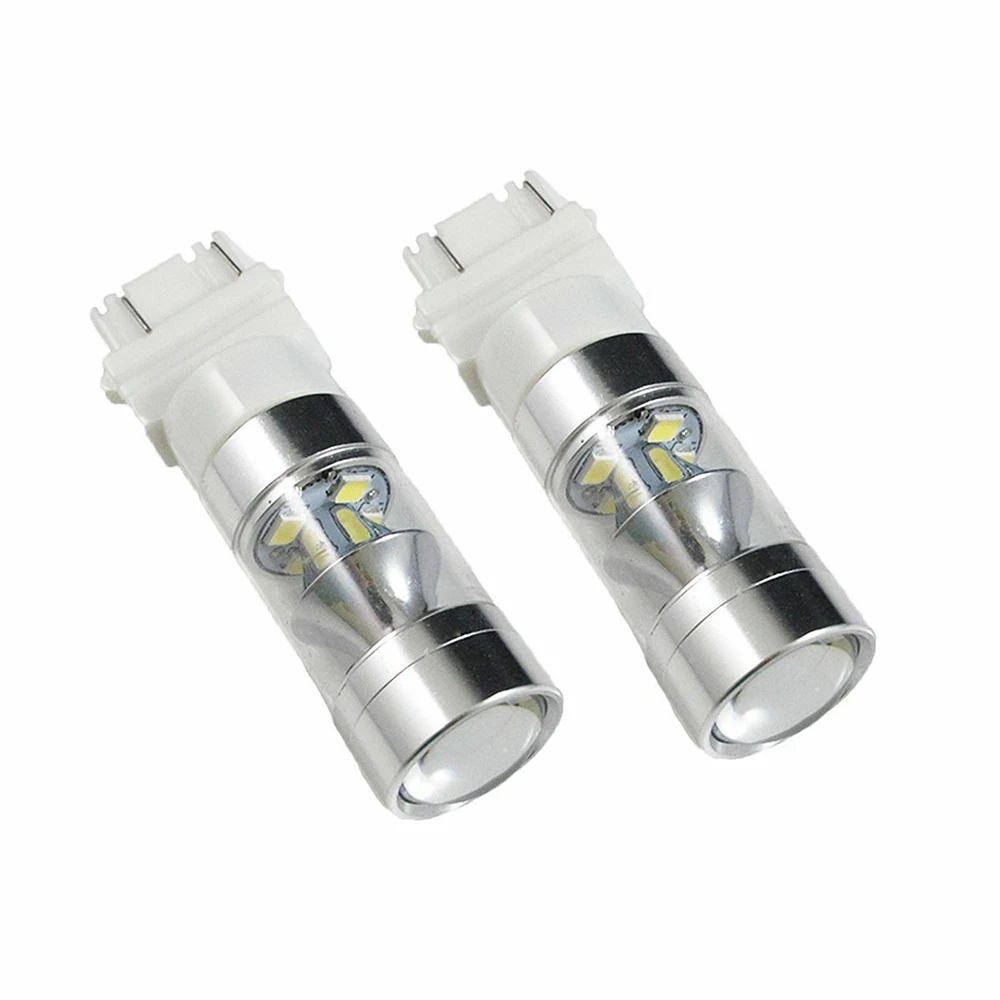 

2pcs Driving DRL Lamp White fog light Car Reverse Backup Bulbs LED Light 3156 3157 100W