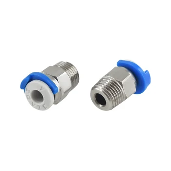 

Pneumatic Fittings Connector Straight Air 3D Printer Copper For Ender 3 MK8 CR10 Extruder PC4-01 Perforated Pneumatic Connector