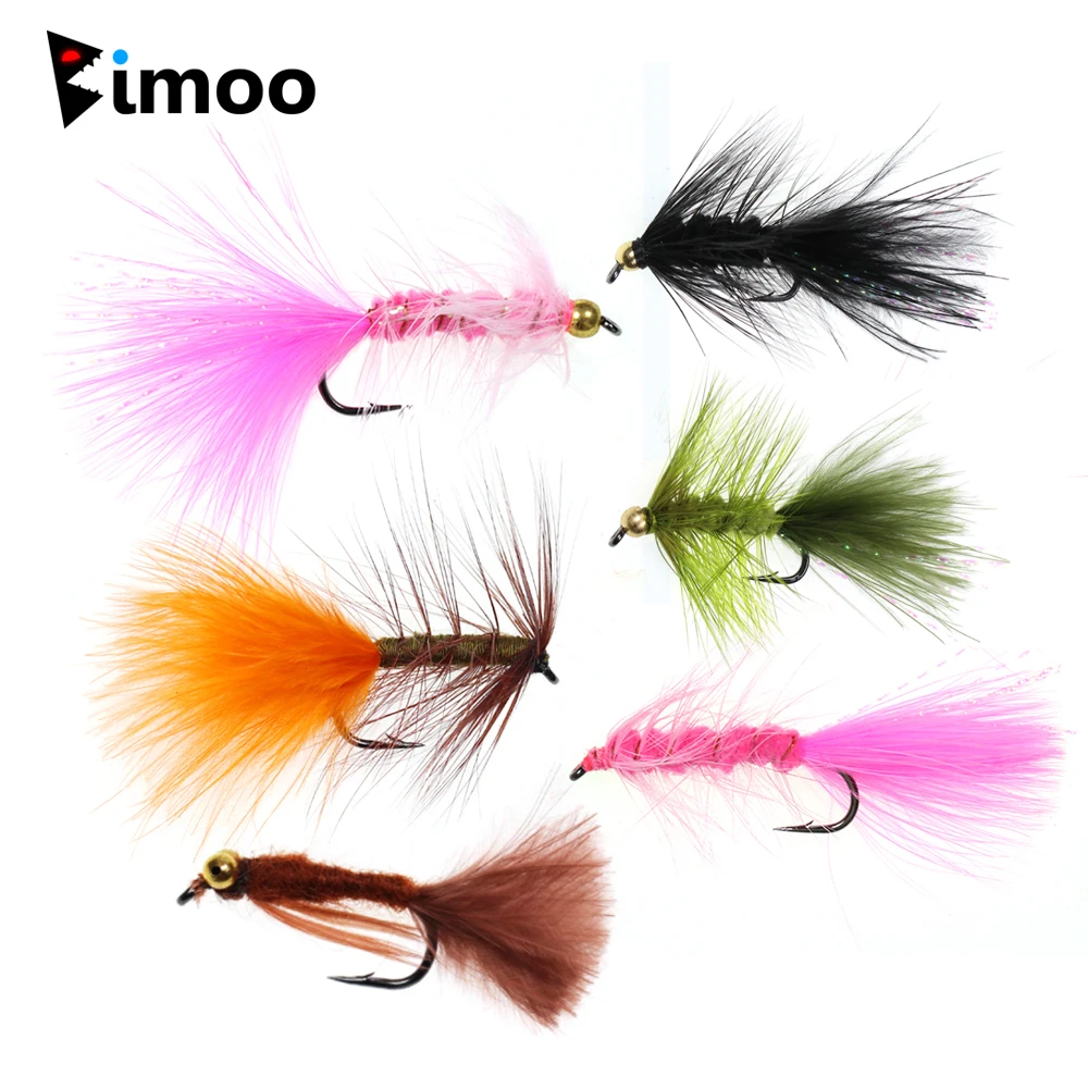 Lot De 6 Mouches Dolly Lama Pour Truite, Bar Et Poissons Prédateurs - Hameçon Taille 4