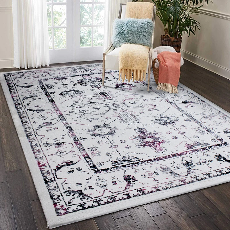 

Imported Turkey Living Room Carpet Persian Vintage Rugs Carpet for Bedroom Decor American Home Floor Mat Thick Area Rug