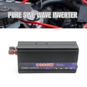 

1000W Pure Sine Wave Intelligent String Inverter 12V/24V/48V/60V to 220V Power Inverter Car Converter Adapter Car Inverter