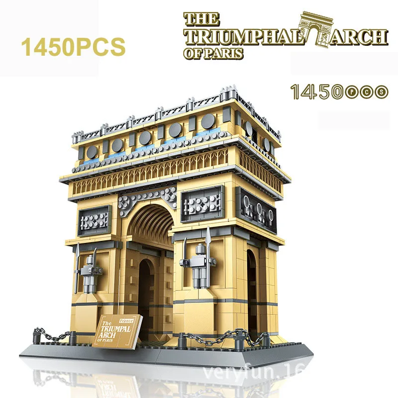 

Famous Architecture BuildingToy Assembly Block Brick Paris Church EiffelTower The Big Ben Dubai Hotel Kremlin Taj Mahal Toy Gift