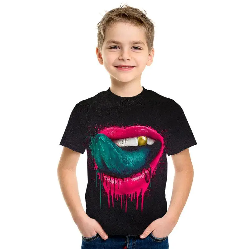 

3D estilo divertido ropa para nios de manga corta estilo Punk nios camiseta callemareaimprimir niosdivertidos y las niasTops