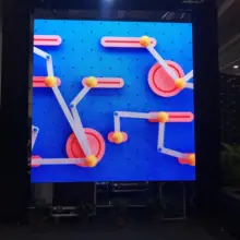 HDP1.875 Крытый светодиодный экран 480x480 мм p1.25 литой алюминиевый Крытый Прокат светодиодный экран