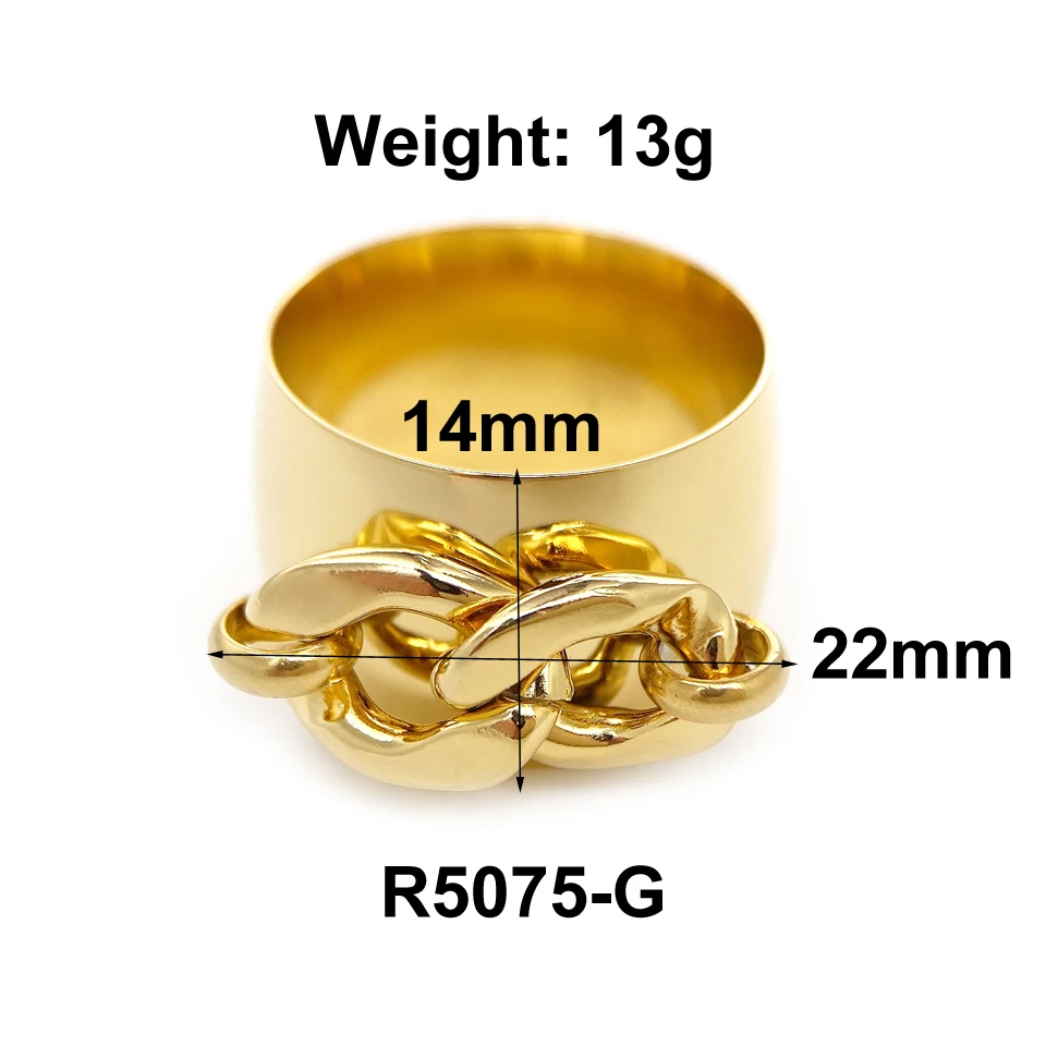 Fashion 18 k Creative Brand Multilayer Stainless Steel Rings for Women Charm Metal Golden Finger Charm Ring Jewelry Party Gift