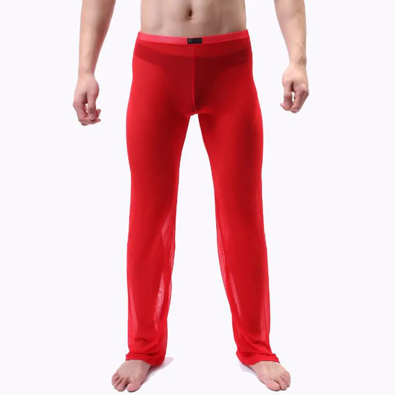 KWAN. Z pijama hombre, прозрачные пижамные штаны, одноцветная тонкая Пижама, мужская пижама, пижамные штаны, Мужская одежда для сна, для отдыха