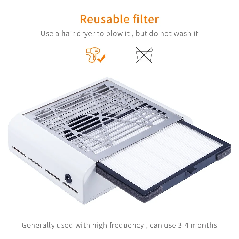  Nail Suction Dust Collector For Manicure Machine Nail Dust Suction Nail Vacuum Cleaner Filter for N
