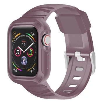 

For Apple Watch Band 40mm 44mm with Case,Protector Protective Case with Sport Band Strap Replacement for iWatch Series 4