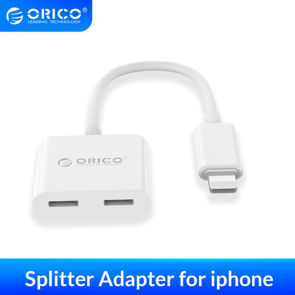 Разветвитель для наушников ORICO адаптер iphone 8 Plus Lighting Jack адаптеры Конвертеры