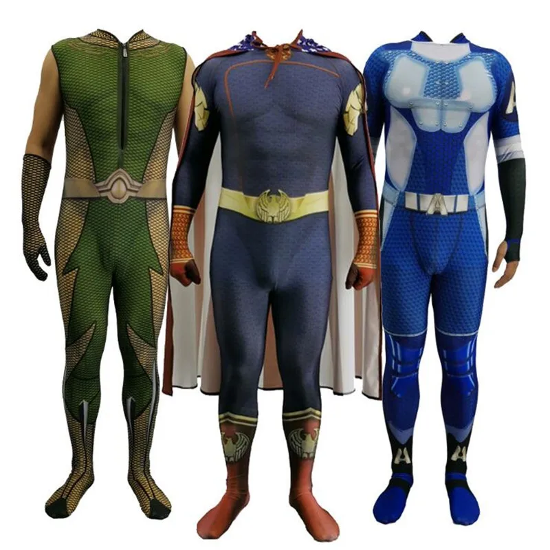 

Hot New Movie The Boys Tights The Deep A-Train Homelander Cosplay Costumes Jumpsuits Party Halloween Child Adult Clothing