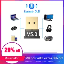 USB Bluetooth 5.0 Adapter Dongle Audio Transmitter Bluetooth Receiver Wireless USB Adapter for Computer PC Laptop usb adapters bt 5 0 wireless usb audio computer adapter transmitter receiver dongles headphones for laptop mini sender