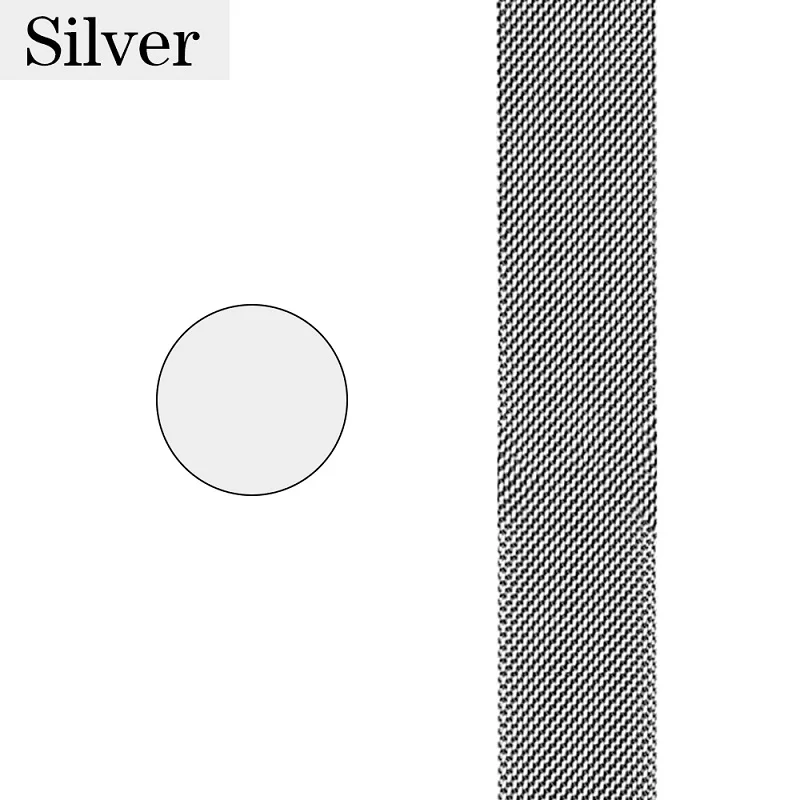 Joyozy для Apple Watch ремешок из нержавеющей стали модный металлический спортивный браслет из нержавеющей стали ремешок для iWatch Series5 4 3 2 1 - Цвет ремешка: Silver