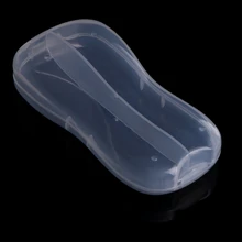 Портативная пластиковая ложка Вилка дорожная прозрачная коробка для посуды Органайзер чехол Q1FE